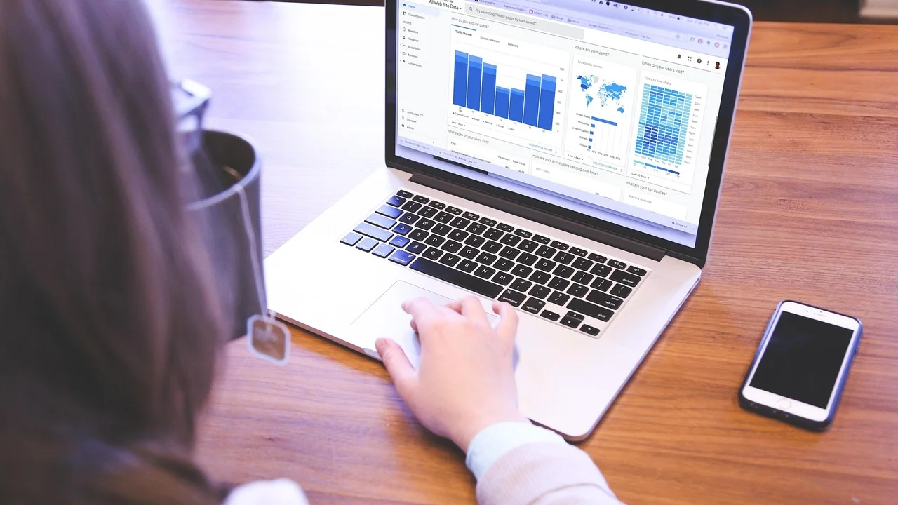Código de rastreamento aberto no editor de uma página web