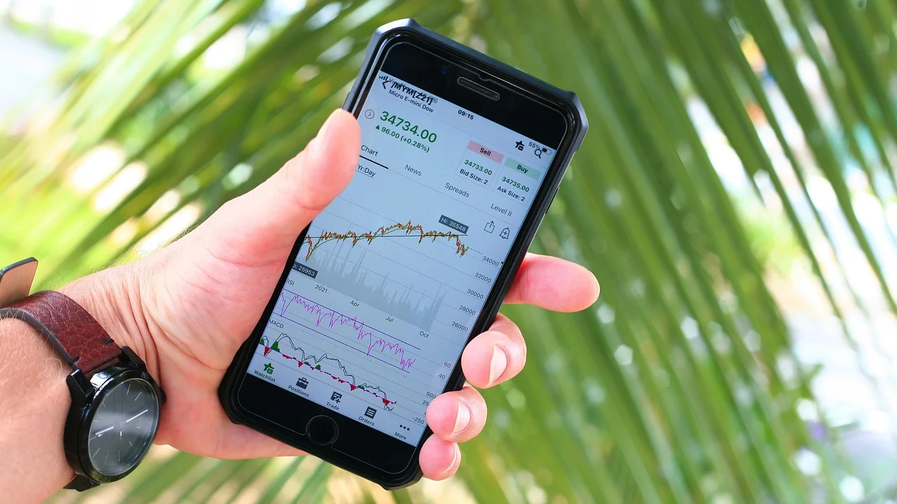 Gráfico de alcance e interações em uma tela digital