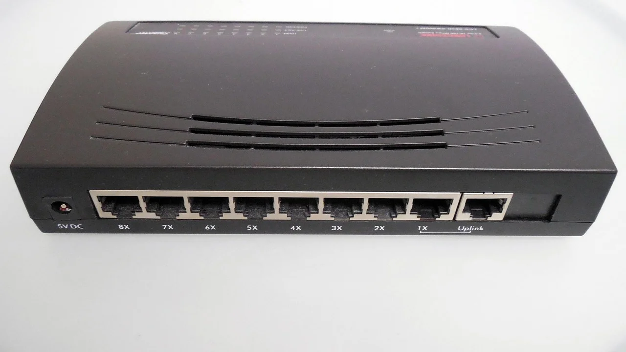 Roteador Wi-Fi usado para distribuir endereços IP