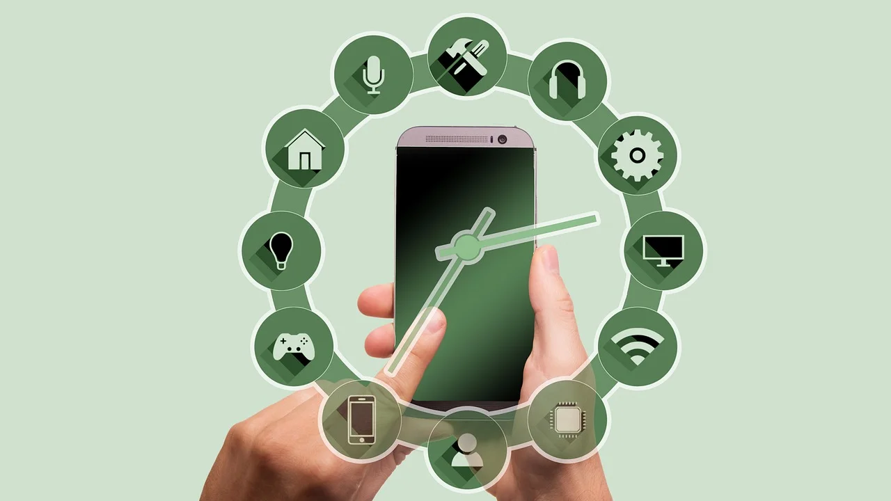 Celular conectado ao Wi-Fi para atualização do sistema