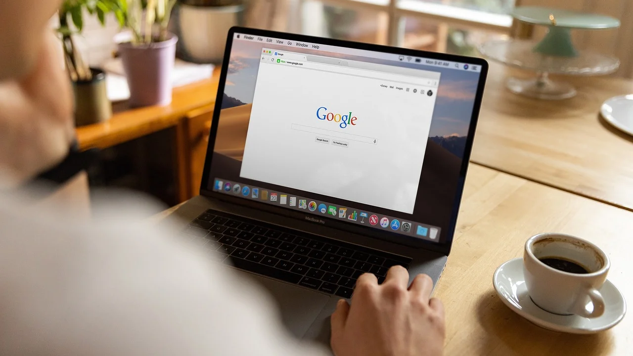 Opção para escolher o Google como mecanismo padrão