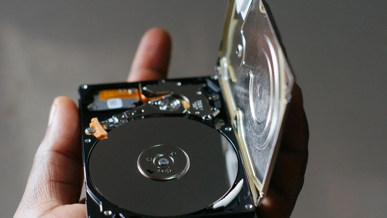 HD externo usado para guardar cópias de segurança.