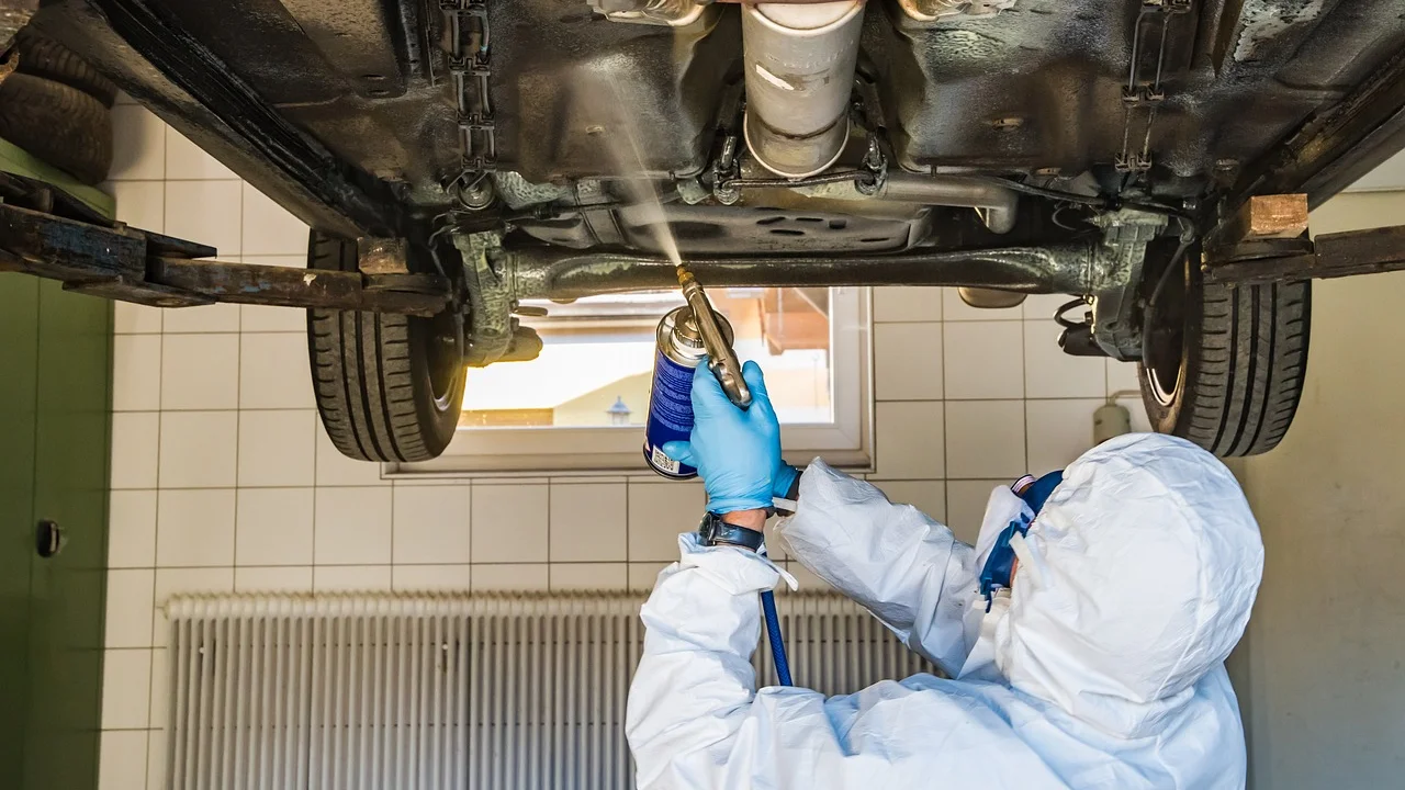 Vistoria técnica analisa a integridade das marcações do carro.